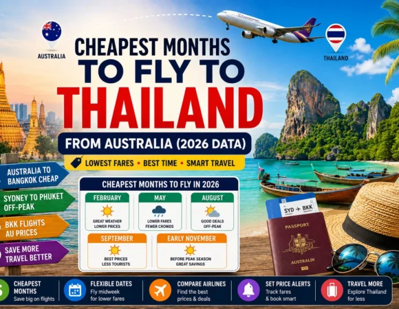 Cheapest Months to Fly to Thailand from Australia (2026 Data)