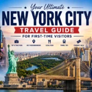 New York City travel guide poster