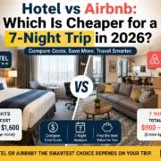 Hotel vs Airbnb cost comparison